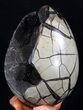 Septarian Dragon Egg Geode - Crystal Filled #37364-2